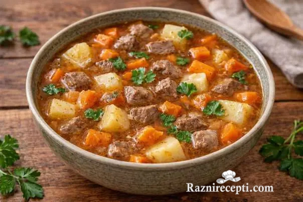 GRČKA GOVEĐA ČORBA jelo