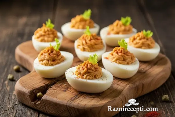 Punjena jaja sa sardinama