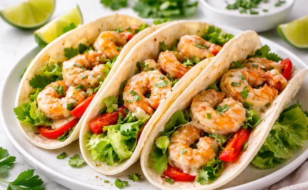 Tortilje sa škampima i limetom