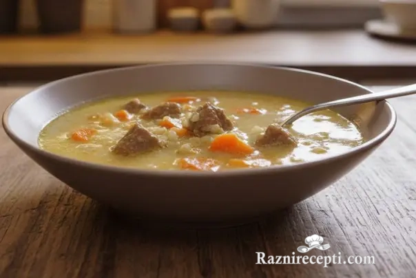 Domaća kisela čorba sa mesom