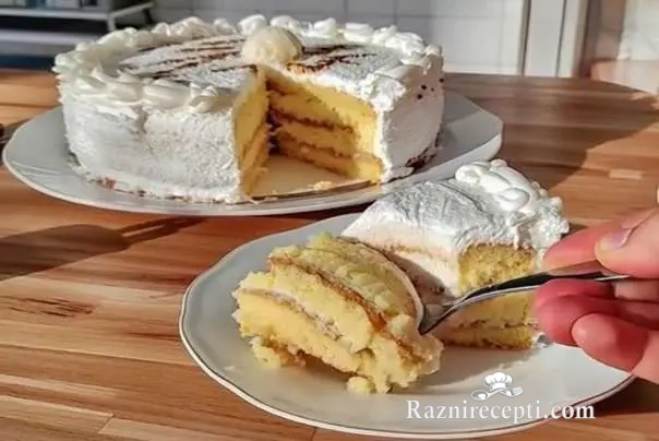 Krem kokos torta bela čokolada