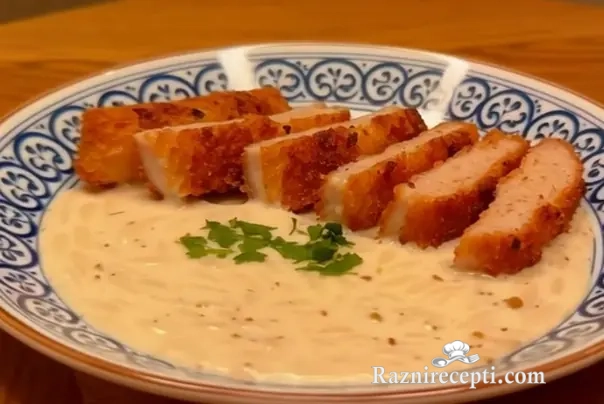 Orzo testenina u umaku sojin medaljon