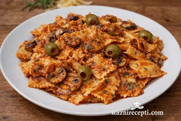 Testenina sa morskim plodovima i maslinama