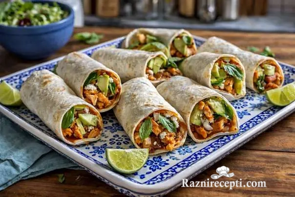 burito sa piletinom i avokadom