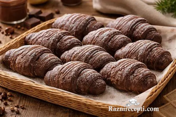 čokoladne kroasan kifle sa eurokremom