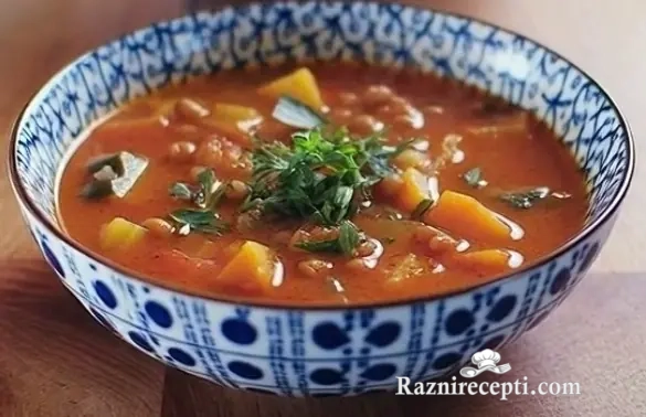 posna supa od sočiva i povrća