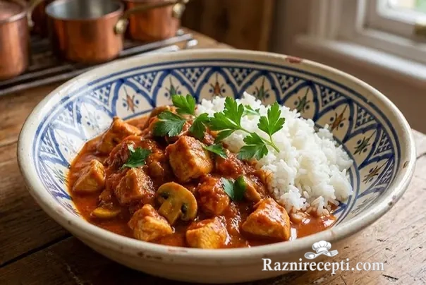 posni paprikaš pečurke