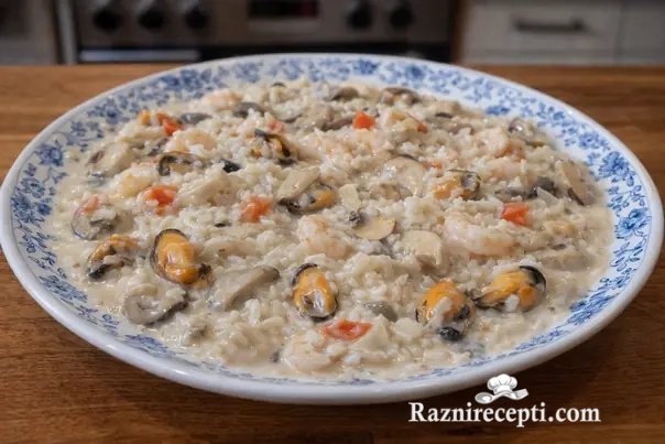 rižoto od plodova mora i šampinjona