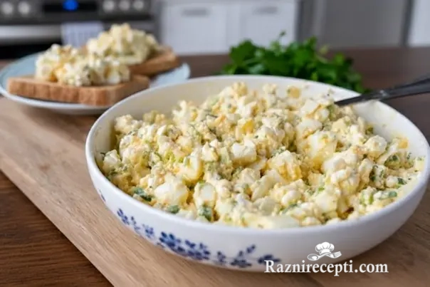 salata sa jajima i feta sirom
