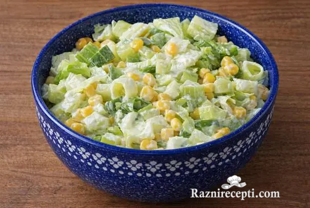 salata sa krastavcima i porilukom