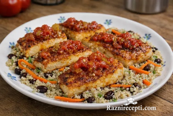 Fileti oslića u ljutom sosu