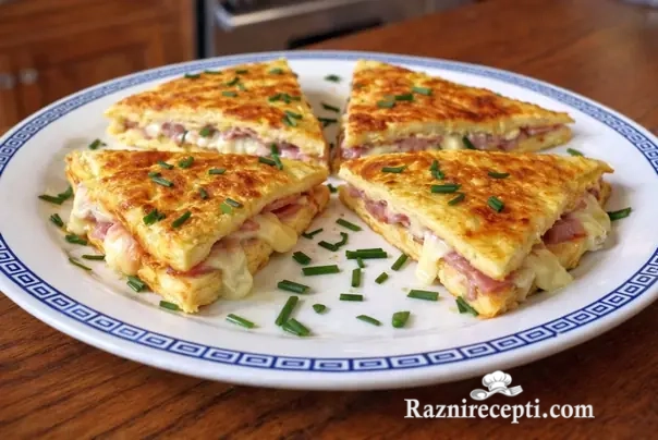 Kajgana punjena šunkaricom i kačkavaljem