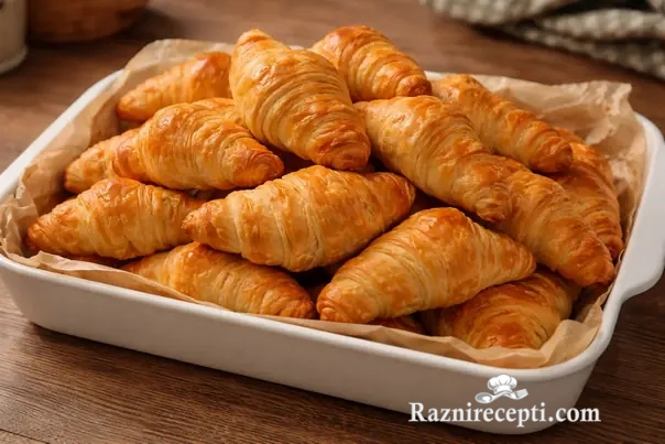 Mini pecivo sa sirom i šunkom gotove kore