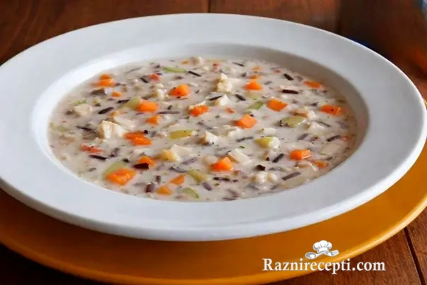 Pileća krem supa sa pirinčem