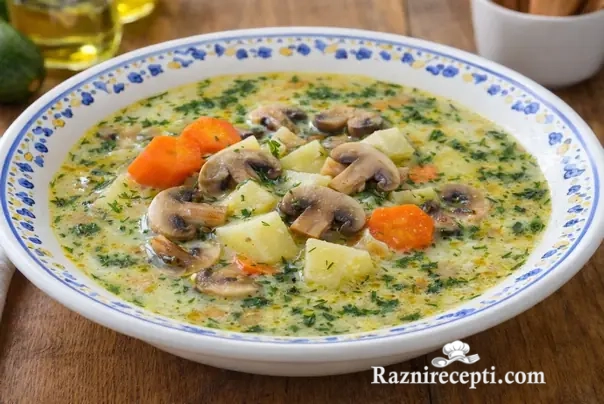 Posna čorba od krompira i pečuraka