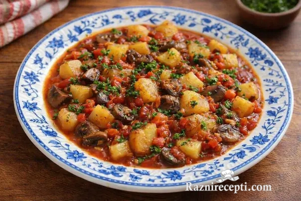 posni gulaš od pečuraka i krompira