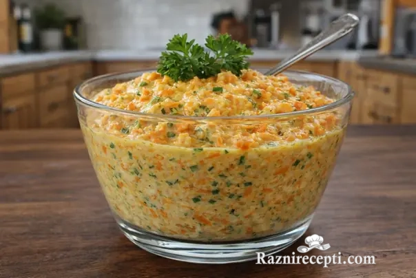 predjelo od šargarepe i jogurta