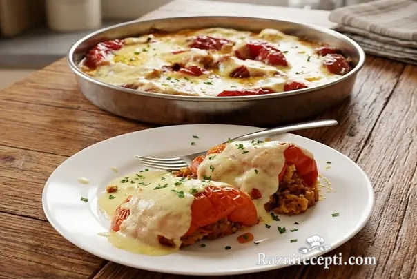 punjene paprike sa krem sosom