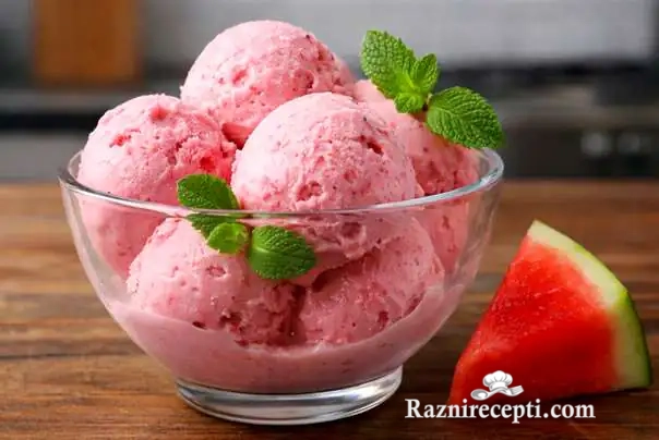 Domaći sladoled od lubenice