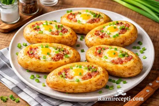 Pečeni krompir sa jajima