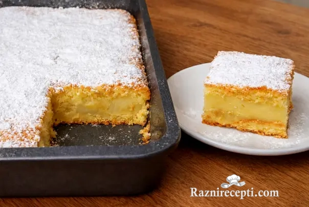 kolač sa pudingom od vanile