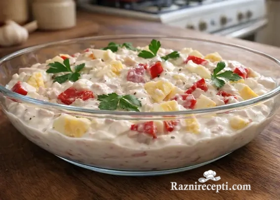 mlečna salata sa piletinom