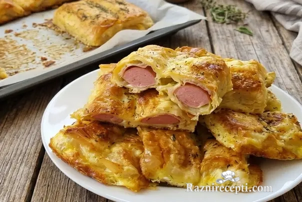 pitice sa viršlama i sirom