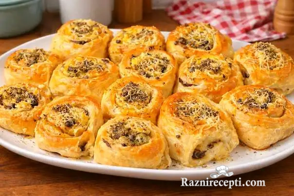 posno pecivo šampinjoni