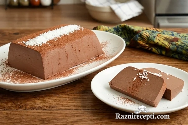 Čokoladni puding sa kokosom na kriške