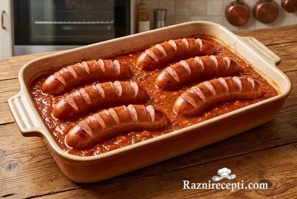 kobasice paradajz sos