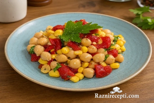 salata od slanutka (leblebije)