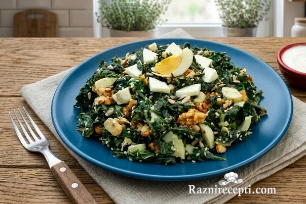 Salata od koprive sa tahini sosem