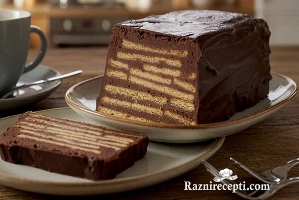 čokoladna keks torta sa maslacem