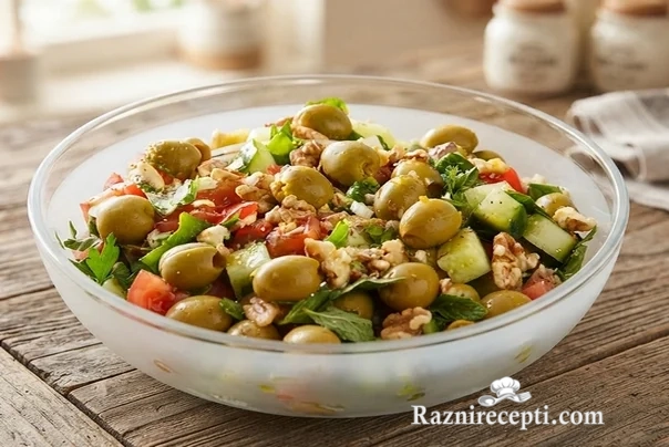 turska salata sa maslinama i povrćem