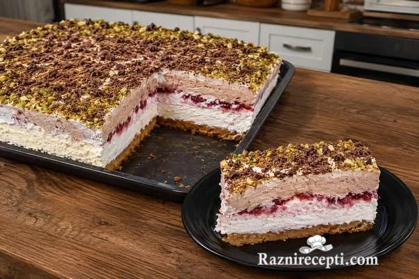 Kinder milk torta sa nutelom i voćem
