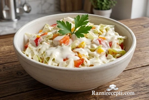 Letnja kupus salata sa paradajzom