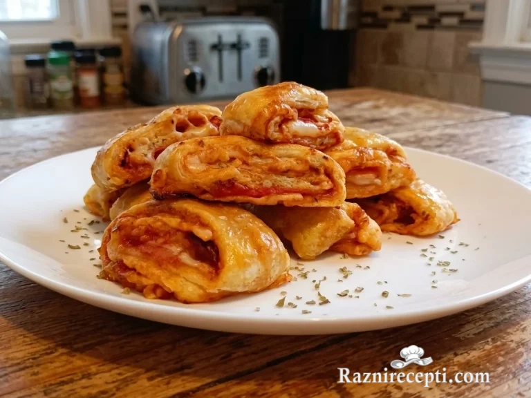 Rolnice od lisnatog testa sa šunkom
